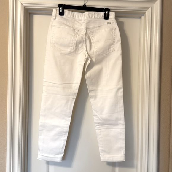 Lucky Brand Sienna Cigarette Slim Boyfriend White Jeans - Picture 3 of 15